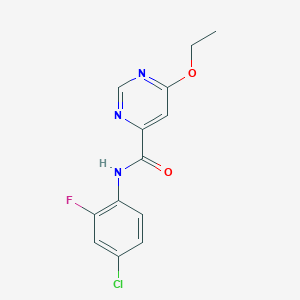 N-(4-chloro-2-fluorophenyl)-6-ethoxypyrimidine-4-carboxamide