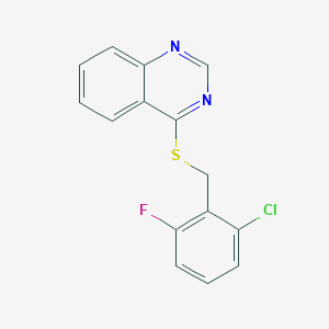 4-((2-Chloro-6-fluorobenzyl)thio)quinazoline