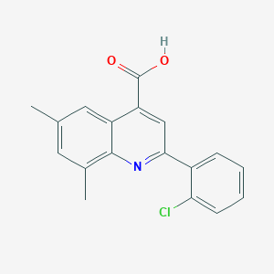 2-(2-Chlorophenyl)-6,8-dimethylquinoline-4-carboxylic acid