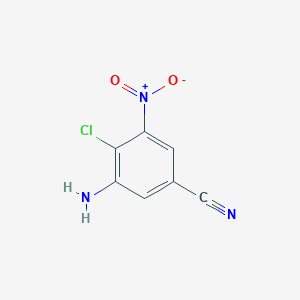 3-Amino-4-chloro-5-nitrobenzonitrile