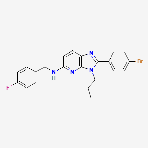 2-(4-Bromophenyl)-N-[(4-fluorophenyl)methyl]-3-propylimidazo[4,5-b]pyridin-5-amine