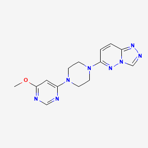 4-Methoxy-6-(4-{[1,2,4]triazolo[4,3-b]pyridazin-6-yl}piperazin-1-yl)pyrimidine