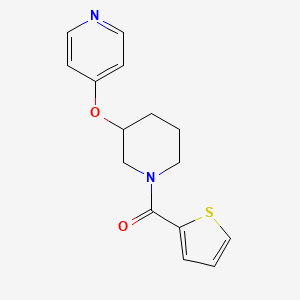 (3-(Pyridin-4-yloxy)piperidin-1-yl)(thiophen-2-yl)methanone