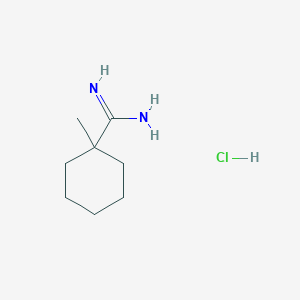 molecular formula C8H17ClN2 B2789476 1-Methylcyclohexane-1-carboximidamide hydrochloride CAS No. 122936-08-7