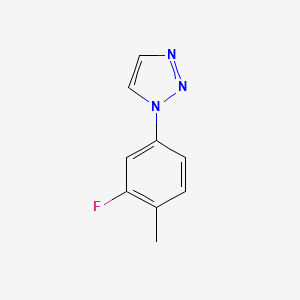 molecular formula C9H8FN3 B2789479 1-(3-氟-4-甲基苯基)-1H-1,2,3-三唑 CAS No. 2137687-93-3