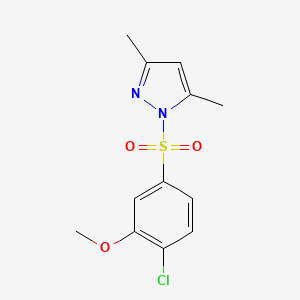 1-(4-Chloro-3-methoxy-benzenesulfonyl)-3,5-dimethyl-1H-pyrazole