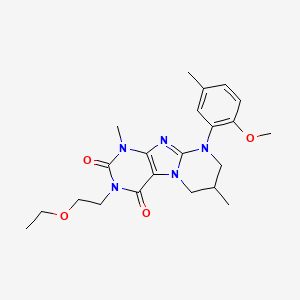 3-(2-ethoxyethyl)-9-(2-methoxy-5-methylphenyl)-1,7-dimethyl-7,8-dihydro-6H-purino[7,8-a]pyrimidine-2,4-dione