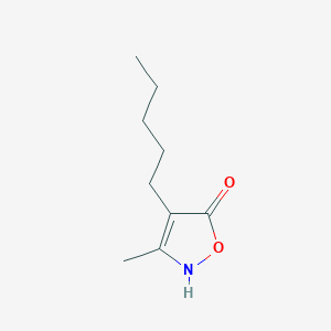 molecular formula C9H15NO2 B027895 3-Methyl-4-pentylisoxazol-5(2H)-one CAS No. 107403-09-8