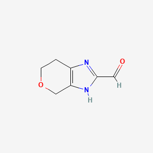 3H,4H,6H,7H-pyrano[3,4-d]imidazole-2-carbaldehyde