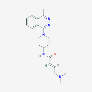 (E)-4-(Dimethylamino)-N-[1-(4-methylphthalazin-1-yl)piperidin-4-yl]but-2-enamide