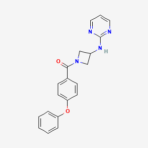 (4-Phenoxyphenyl)(3-(pyrimidin-2-ylamino)azetidin-1-yl)methanone