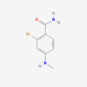 molecular formula C8H9BrN2O B2789564 2-Bromo-4-(methylamino)benzamide CAS No. 1369844-76-7