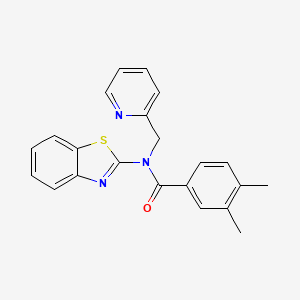 N-(benzo[d]thiazol-2-yl)-3,4-dimethyl-N-(pyridin-2-ylmethyl)benzamide