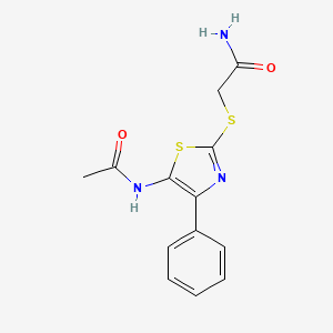 2-((5-Acetamido-4-phenylthiazol-2-yl)thio)acetamide