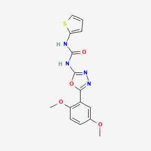 1-(5-(2,5-Dimethoxyphenyl)-1,3,4-oxadiazol-2-yl)-3-(thiophen-2-yl)urea