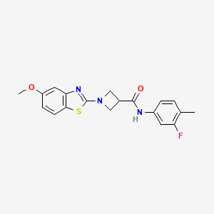 N-(3-fluoro-4-methylphenyl)-1-(5-methoxybenzo[d]thiazol-2-yl)azetidine-3-carboxamide