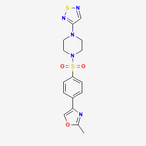 1-[4-(2-Methyl-1,3-oxazol-4-yl)benzenesulfonyl]-4-(1,2,5-thiadiazol-3-yl)piperazine