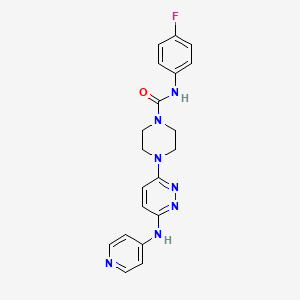 N-(4-fluorophenyl)-4-(6-(pyridin-4-ylamino)pyridazin-3-yl)piperazine-1-carboxamide