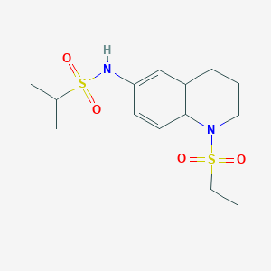 N-(1-(ethylsulfonyl)-1,2,3,4-tetrahydroquinolin-6-yl)propane-2-sulfonamide