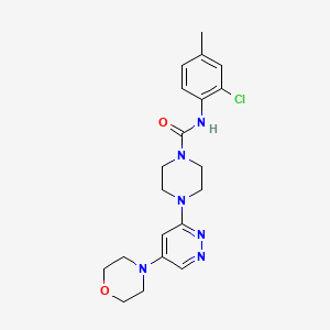 molecular formula C20H25ClN6O2 B2789632 N-(2-chloro-4-methylphenyl)-4-(5-morpholinopyridazin-3-yl)piperazine-1-carboxamide CAS No. 1796966-51-2