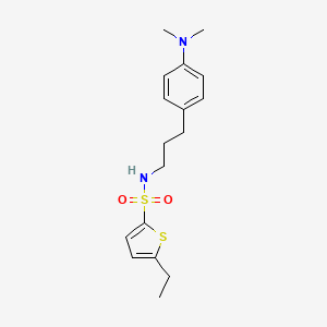 molecular formula C17H24N2O2S2 B2789647 N-(3-(4-(dimethylamino)phenyl)propyl)-5-ethylthiophene-2-sulfonamide CAS No. 953921-81-8