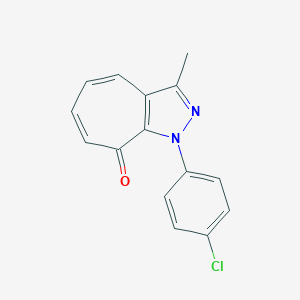molecular formula C15H11ClN2O B278965 1-(4-chlorophenyl)-3-methylcyclohepta[c]pyrazol-8(1H)-one 