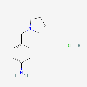 B2789713 4-(Pyrrolidin-1-ylmethyl)aniline hydrochloride CAS No. 142335-64-6; 866956-98-1