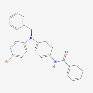 molecular formula C26H19BrN2O B278973 N-(9-benzyl-6-bromo-9H-carbazol-3-yl)benzamide 
