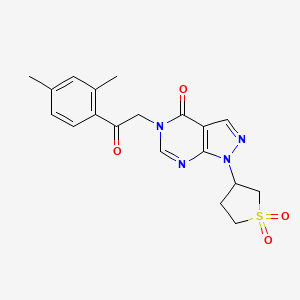 5-(2-(2,4-dimethylphenyl)-2-oxoethyl)-1-(1,1-dioxidotetrahydrothiophen-3-yl)-1H-pyrazolo[3,4-d]pyrimidin-4(5H)-one