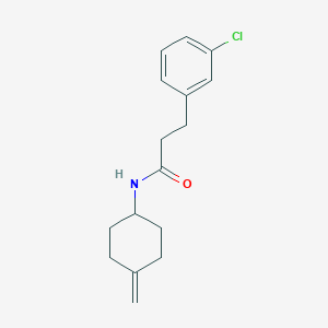 3-(3-chlorophenyl)-N-(4-methylidenecyclohexyl)propanamide