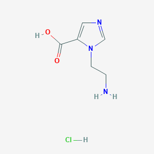 1-(2-aminoethyl)-1H-imidazole-5-carboxylic acid hydrochloride