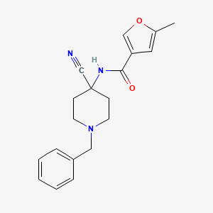 N-(1-benzyl-4-cyanopiperidin-4-yl)-5-methylfuran-3-carboxamide