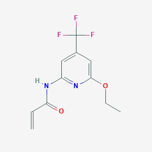 N-[6-Ethoxy-4-(trifluoromethyl)pyridin-2-yl]prop-2-enamide