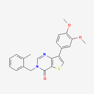 7-(3,4-dimethoxyphenyl)-3-(2-methylbenzyl)thieno[3,2-d]pyrimidin-4(3H)-one