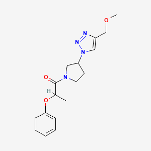 1-{3-[4-(methoxymethyl)-1H-1,2,3-triazol-1-yl]pyrrolidin-1-yl}-2-phenoxypropan-1-one
