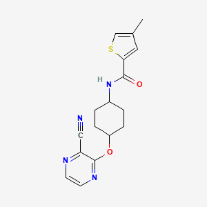 N-((1r,4r)-4-((3-cyanopyrazin-2-yl)oxy)cyclohexyl)-4-methylthiophene-2-carboxamide