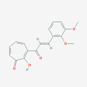 molecular formula C18H16O5 B278987 3-[3-(2,3-Dimethoxyphenyl)acryloyl]-2-hydroxy-2,4,6-cycloheptatrien-1-one 