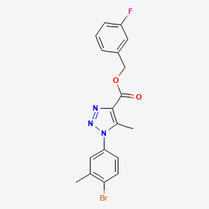 3-fluorobenzyl 1-(4-bromo-3-methylphenyl)-5-methyl-1H-1,2,3-triazole-4-carboxylate