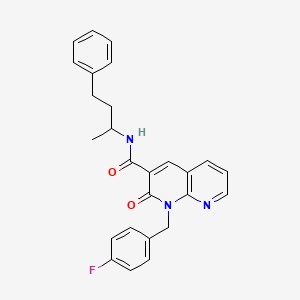 1-(4-fluorobenzyl)-N-(1-methyl-3-phenylpropyl)-2-oxo-1,2-dihydro-1,8-naphthyridine-3-carboxamide