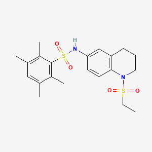 N-(1-(ethylsulfonyl)-1,2,3,4-tetrahydroquinolin-6-yl)-2,3,5,6-tetramethylbenzenesulfonamide