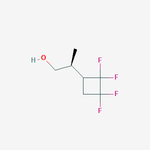 molecular formula C7H10F4O B2789893 (2S)-2-(2,2,3,3-Tetrafluorocyclobutyl)propan-1-ol CAS No. 2248219-13-6