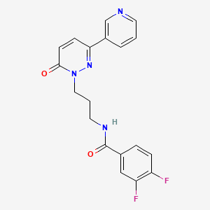 3,4-difluoro-N-(3-(6-oxo-3-(pyridin-3-yl)pyridazin-1(6H)-yl)propyl)benzamide
