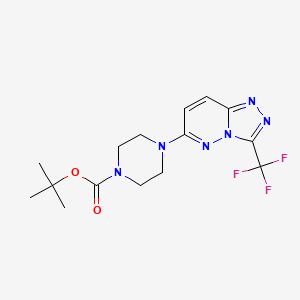 Tert-butyl 4-[3-(trifluoromethyl)-[1,2,4]triazolo[4,3-b]pyridazin-6-yl]piperazine-1-carboxylate