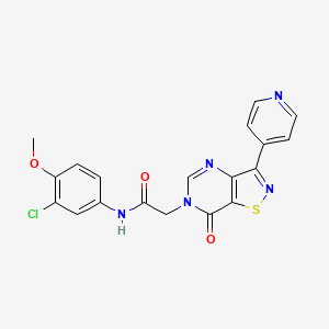 N-(3-chloro-4-methoxyphenyl)-2-(7-oxo-3-(pyridin-4-yl)isothiazolo[4,5-d]pyrimidin-6(7H)-yl)acetamide
