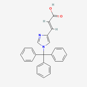 molecular formula C25H20N2O2 B2789914 (E)-3-(1-tritylimidazol-4-yl)prop-2-enoic acid CAS No. 125872-93-7