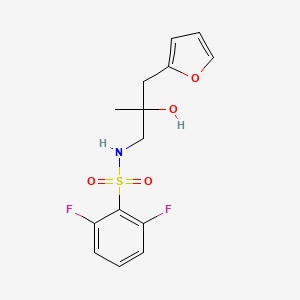 2,6-difluoro-N-(3-(furan-2-yl)-2-hydroxy-2-methylpropyl)benzenesulfonamide