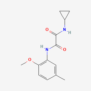molecular formula C13H16N2O3 B2789942 N-cyclopropyl-N'-(2-methoxy-5-methylphenyl)ethanediamide CAS No. 899956-23-1
