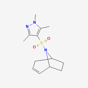 (1R,5S)-8-((1,3,5-trimethyl-1H-pyrazol-4-yl)sulfonyl)-8-azabicyclo[3.2.1]oct-2-ene
