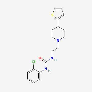 1-(2-Chlorophenyl)-3-(2-(4-(thiophen-2-yl)piperidin-1-yl)ethyl)urea