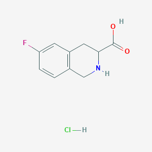 6-Fluoro-1,2,3,4-tetrahydroisoquinoline-3-carboxylic acid;hydrochloride